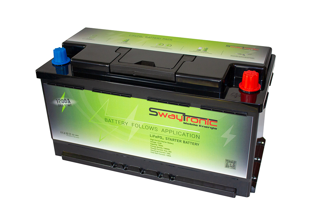 SWAYTRONIC LiFePO4 12.8V 100Ah Starterbatterie