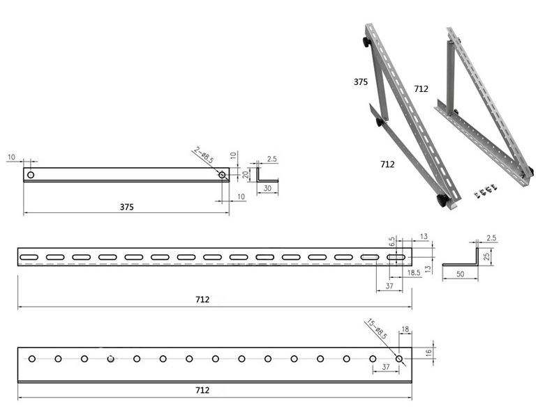 SWAYTRONIC - Solar mounting system 28-inch