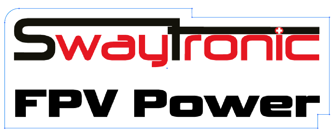 SWAYTRONIC Sticker FPV Power randlos 65x24mm