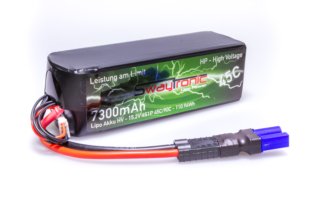 SWAY-AM LiPo 4S 15.2V 7300mAh 45C/90C EC5