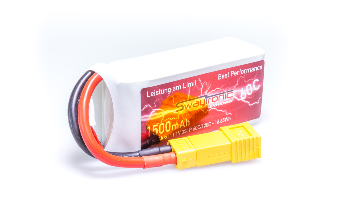 SWAY-FPV LiPo 3S 11.1V 1500mAh 60C/120C T-Plug