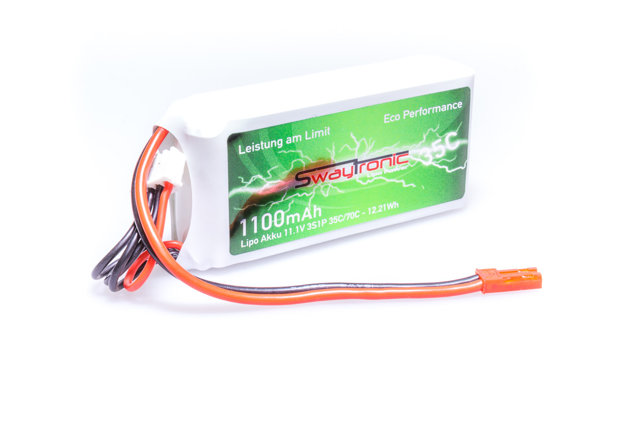 SWAYTRONIC LiPo 3S 11.1V 1100mAh 35C/70C JST