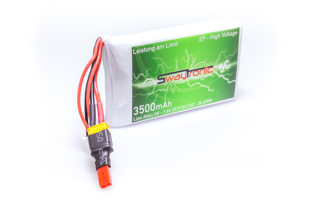 SWAYTRONIC LiPo 2SHV 7.6V 3500mAh 5C/10C JST