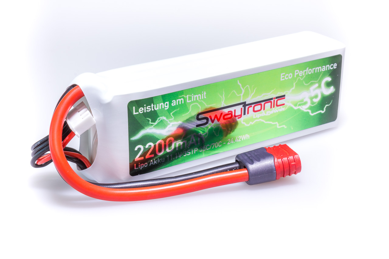 SWAYTRONIC LiPo 3S 11.1V 2200mAh 35C/70C T