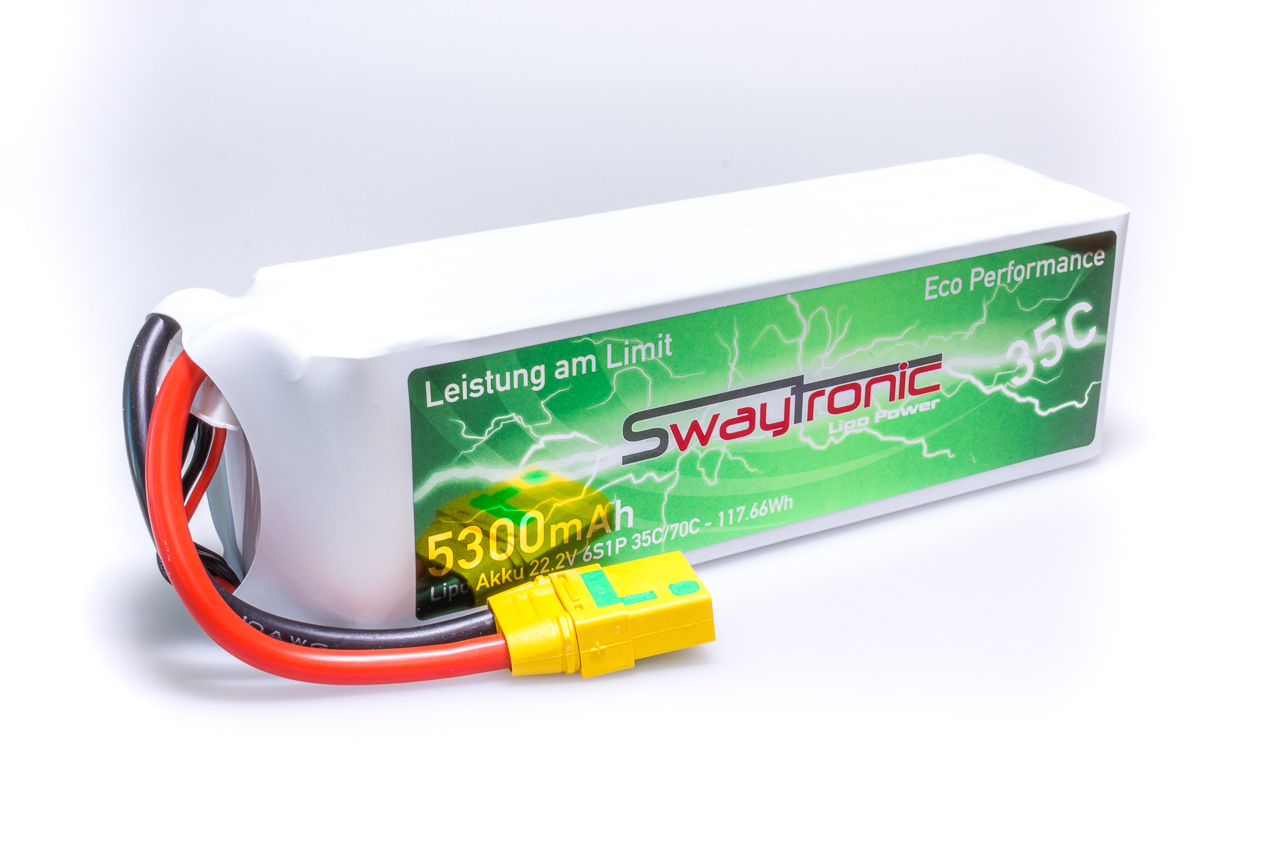 SWAYTRONIC LiPo 6S 22.2V 5300mAh 35C/70C XT90S