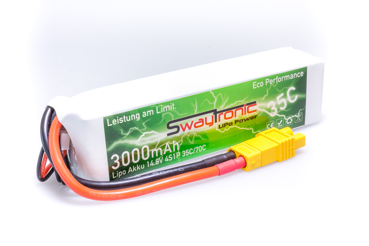 SWAY-EL LiPo 4S 14.8V 3000mAh 35C/70C EC3