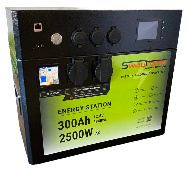 SWAYTRONIC - Kombi Energy Station 300Ah 2500W + 400W Solar
