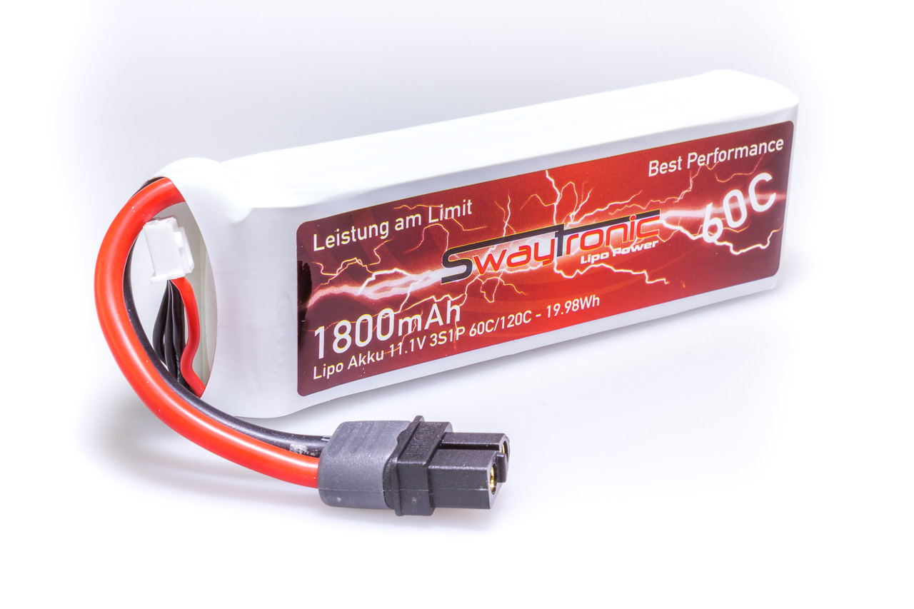 SWAY-FPV LiPo 3S 11.1V 1800mAh 60C/120C XT60