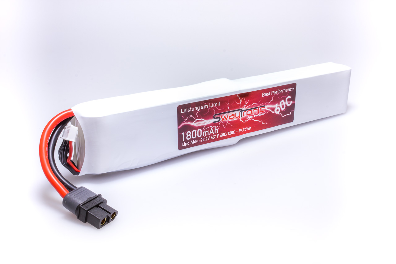 SWAY-FPV LiPo 6S 22.2V 1800mAh 60C/120C XT60