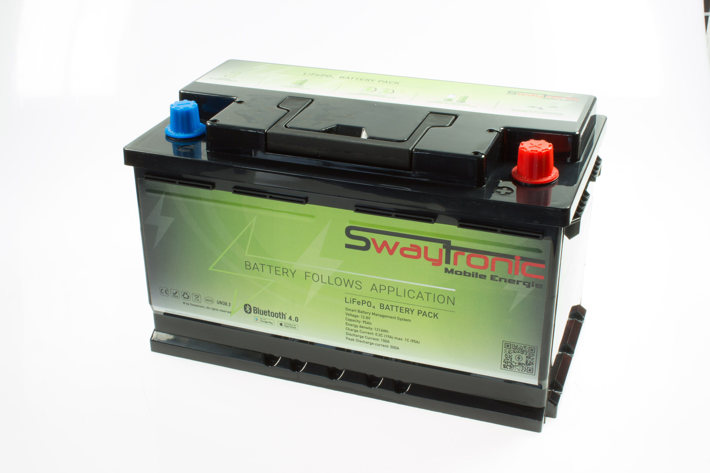 SWAYTRONIC LiFePO4 12.8V 100Ah Speicherbatterie V2