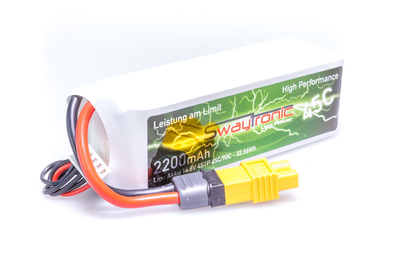 SWAY-FPV LiPo 4S 14.8V 2200mAh 45C/90C EC3