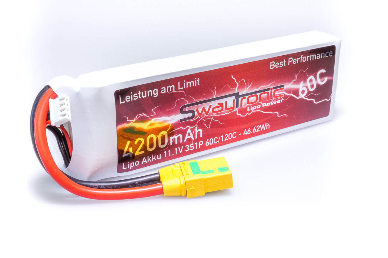 SWAYTRONIC LiPo 3S 11.1V 4200mAh 60C/120C XT90S