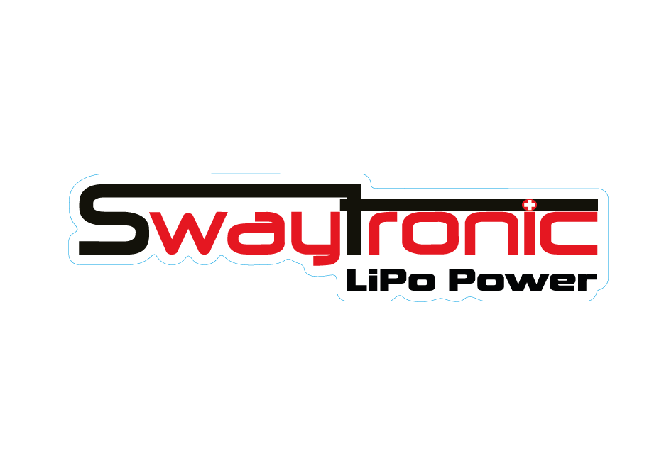 SWAYTRONIC autocollant LiPo Power transparent 134x32mm