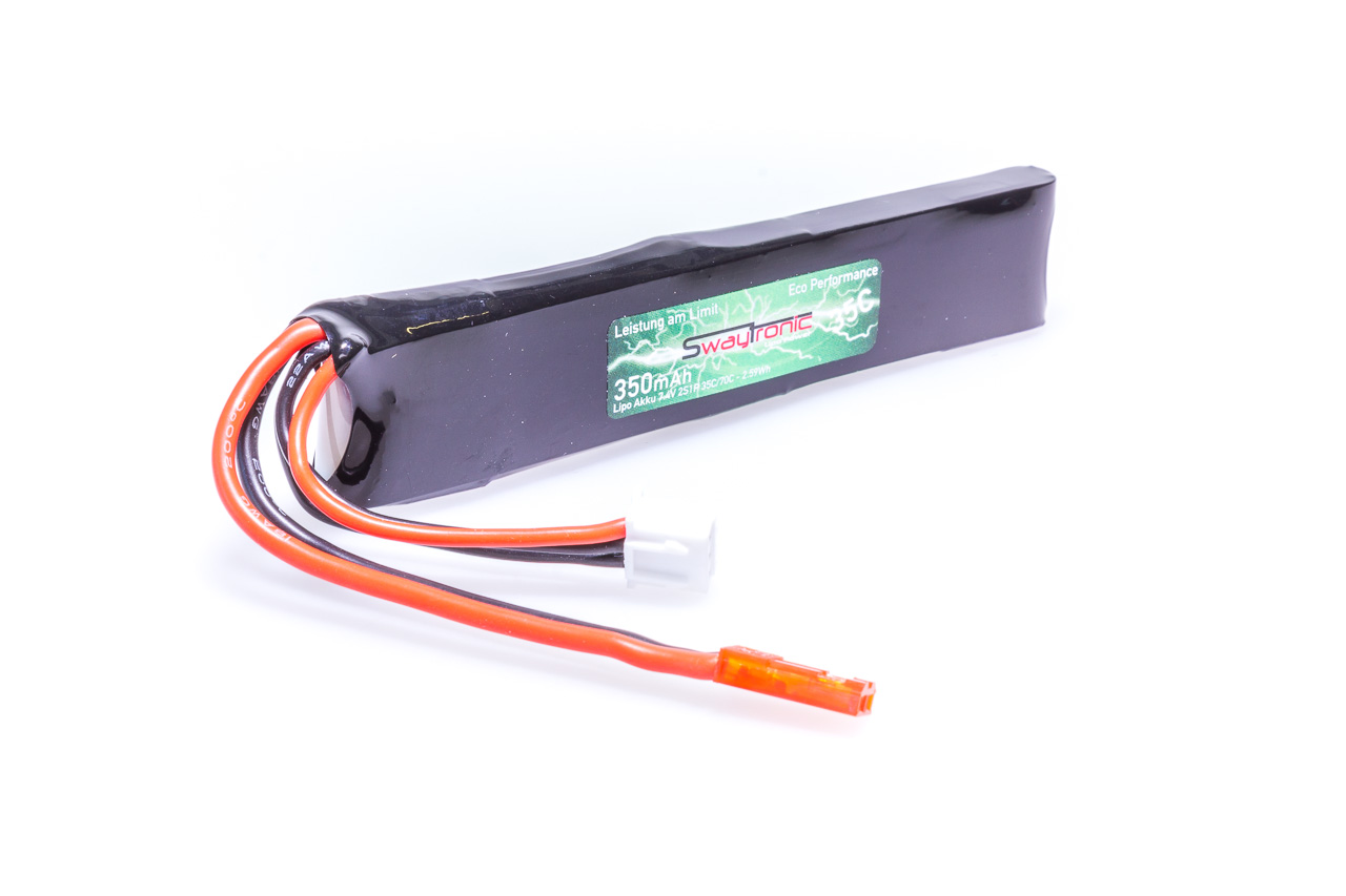 SWAYTRONIC LiPo 2S 7.4V 350mAh 35C/70C JST stick