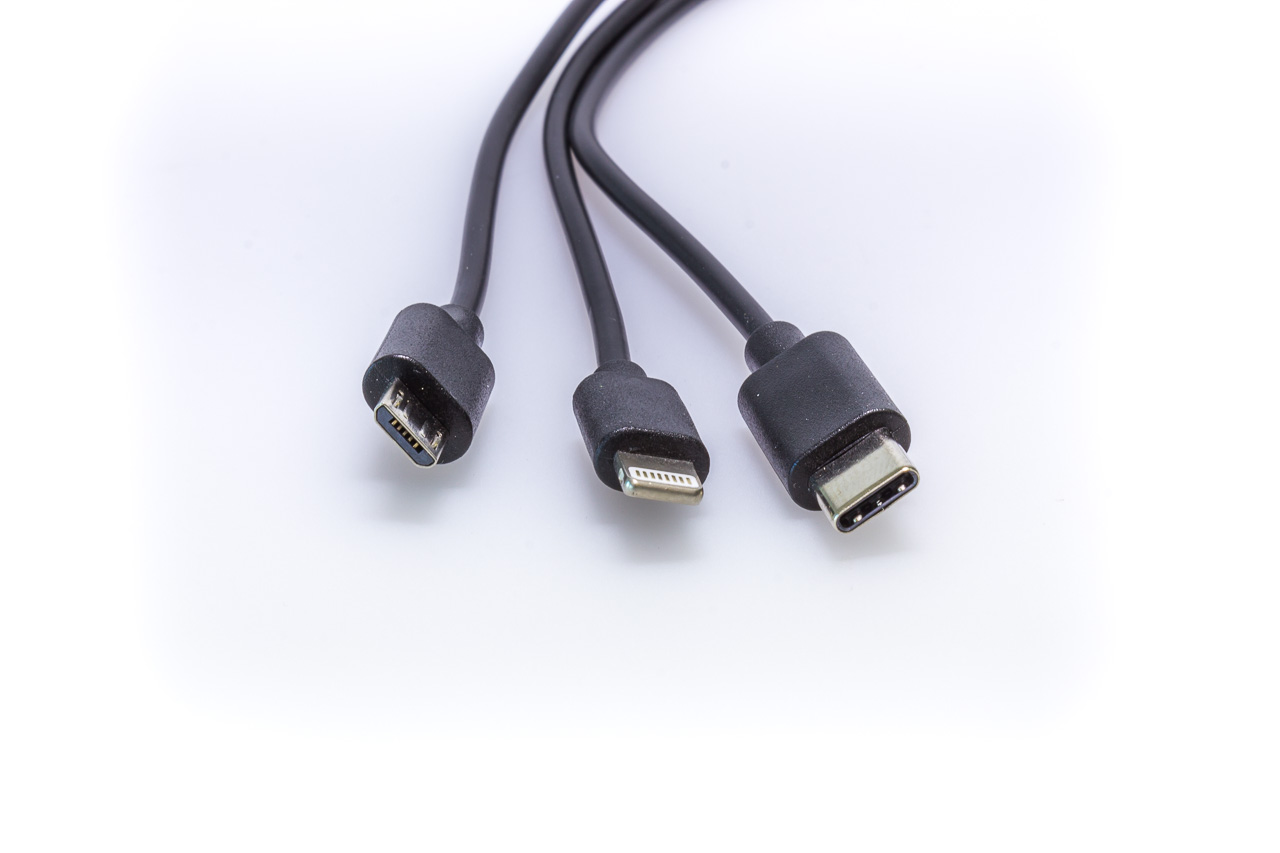 Starthilfe USB-C Multi Ladekabel 3-fach