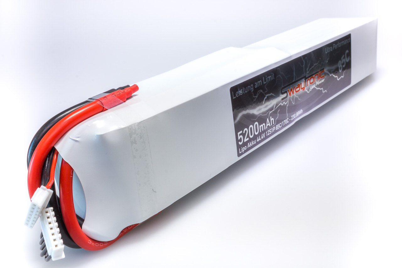 SWAYTRONIC LiPo 12S 44.4V 5200mAh 85C/170C