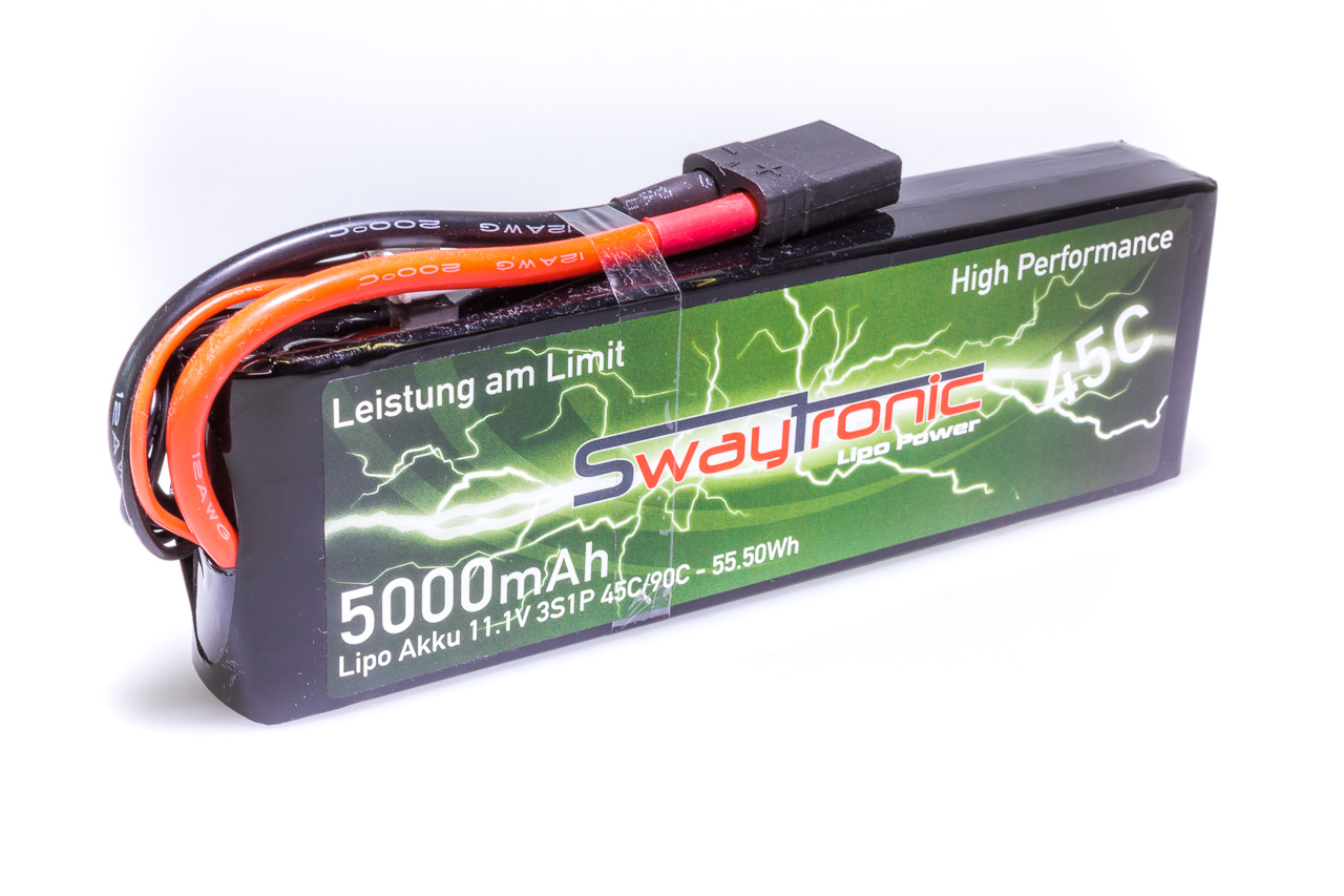 SWAY-TRX LiPo 3S 11.1V 5000mAh 45C/90C TRX