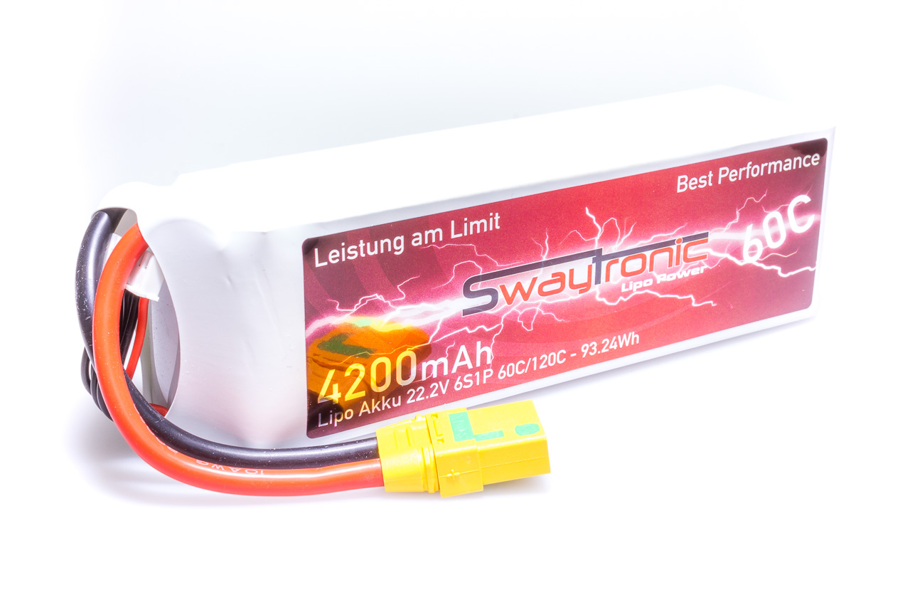 SWAYTRONIC LiPo 6S 22.2V 4200mAh 60C/120C XT90S