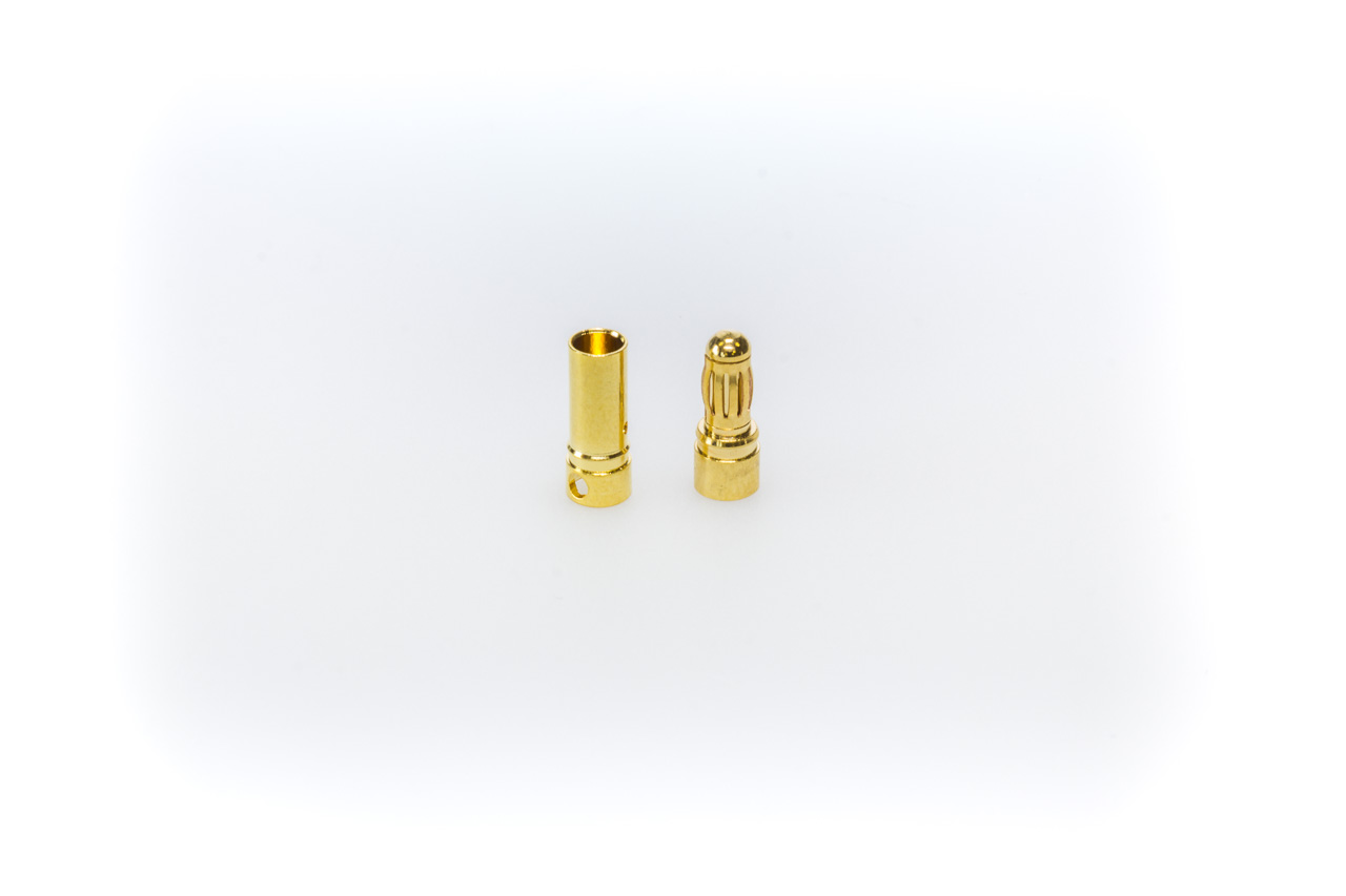 LiPo Stecksystem 3.5mm vergoldet - 10 Paar