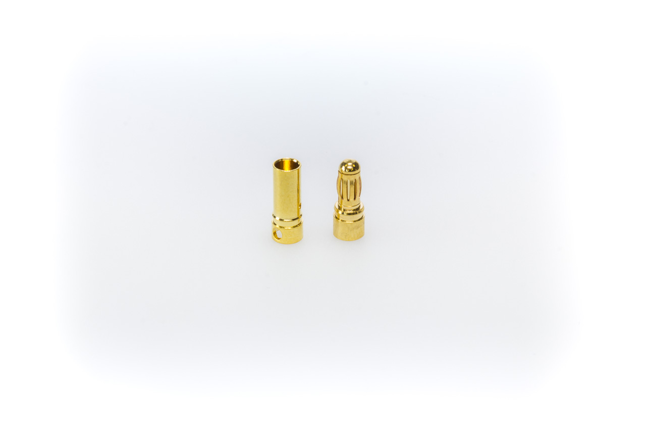 LiPo connector system 3.5mm gold plated - 10 pair